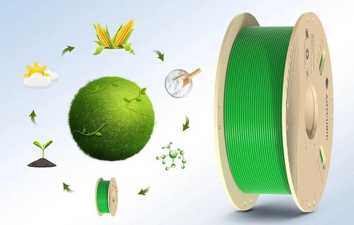 Productafbeelding Anycubic Filament PLA 1 KG (Zielony) (PLA, 1.75 mm, 1000 g, Groen)