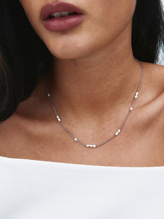 Image du produit Edblad Halskette BREEZE MULTI (Acier inoxydable, Perle d'eau douce)
