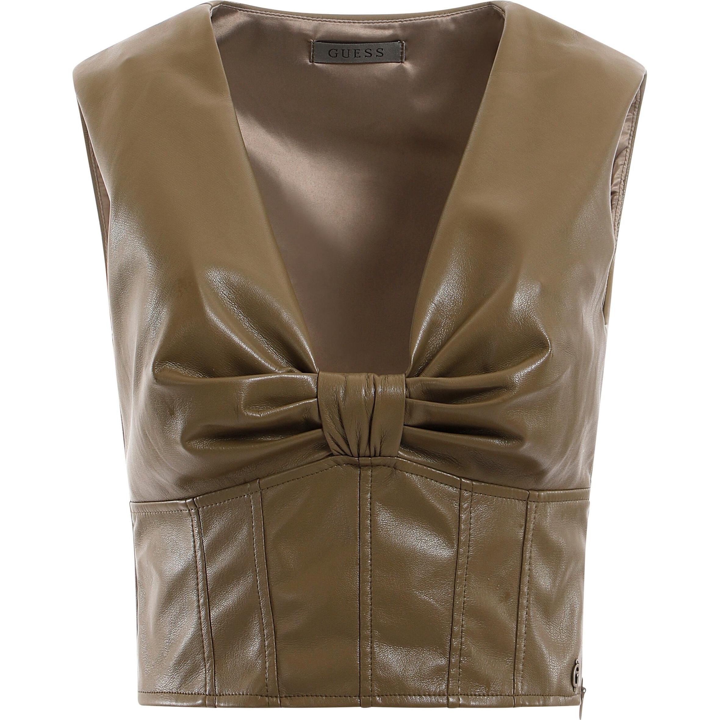 Guess, Damen, Shirt, daen-top brenda, Grün, (M)