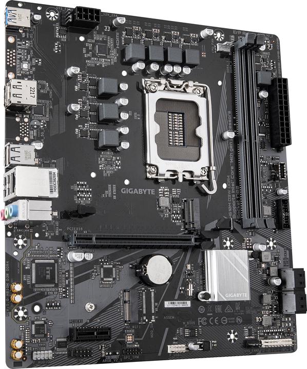 Image du produit Gigabyte H610M D3W DDR4 Carte mère - Compatible avec les processeurs Intel Core de 14e génération, VRM 5+1+1 (LGA 1700, Intel H610 Express, mATX)