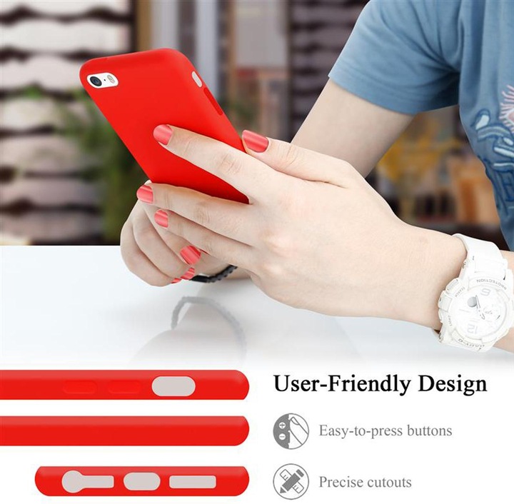 Actual product image Cadorabo TPU Liquid Silicone Case Cover (Apple iPhone 5)