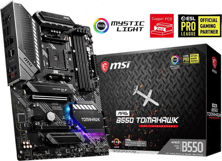 Actual product image MSI MAG B550 TOMAHAWK (AM4, AMD B550, ATX)