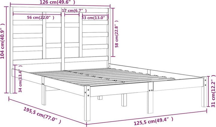 Produktbild vidaXL Gerty (120 x 190 cm)