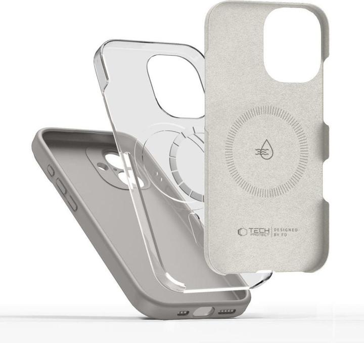 Produktbild Tech-Protect Silicone MagSafe Case für iPhone 17 - Grau (Apple iPhone 17)