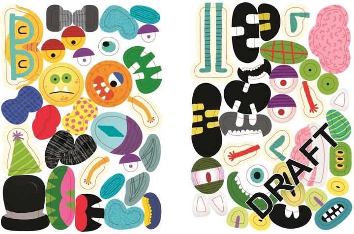 Produktbild Sticker-Kreativbuch: Monster-Gesichter