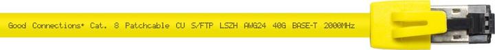 Actual product image Good Connections Alcasa 8080-075Y Network cable 7.5 m Cat8.1 S/FTP (S-STP) Yellow (S/FTP, CAT8.1, 7.50 m)