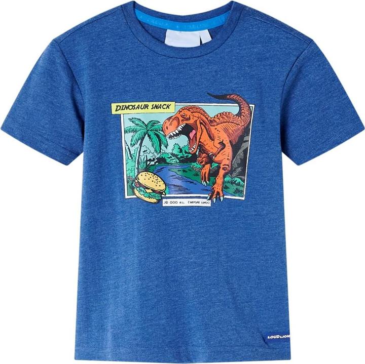 Immagine prodotto VidaXL Maglietta da bambino blu scuro melange 92,Materiale: 80 (92)
