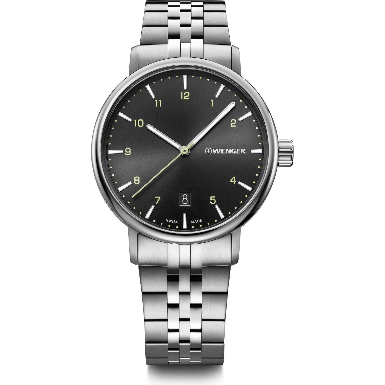 Wenger, Armbanduhr, Urban Classic, Silber, (Analoguhr, 40 mm)