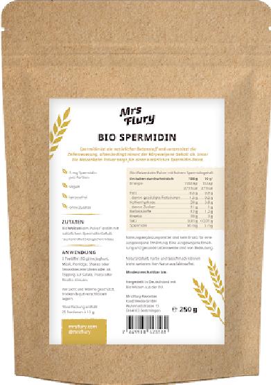 Mrs Flury Bio spermidine (Poudre, 250 g)