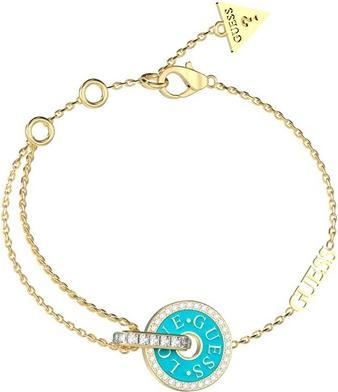 Guess - Fashion gold-plated bracelet with zircons Love JUBB04078JWYGTQ - Length: 21 cm (21 cm)