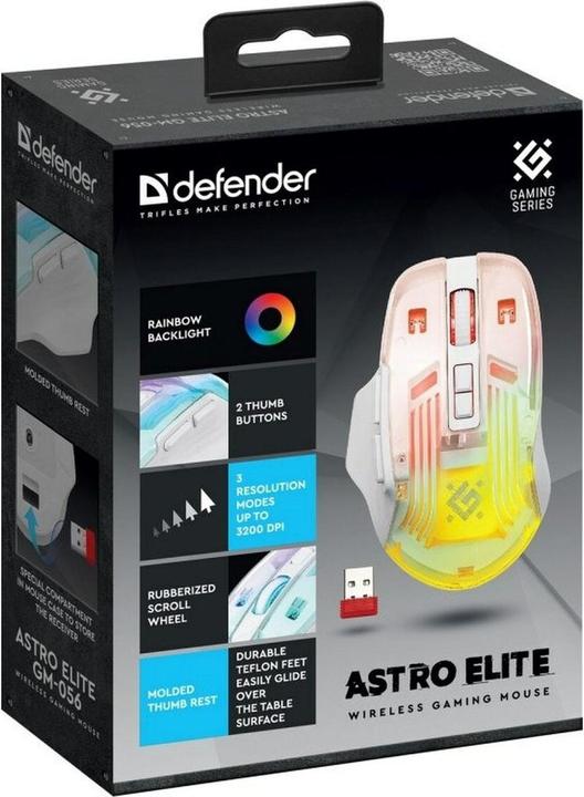 Actual product image Defender MYSZ GM-056 ASTRO ELITE 3200dpi 7P (Wireless)