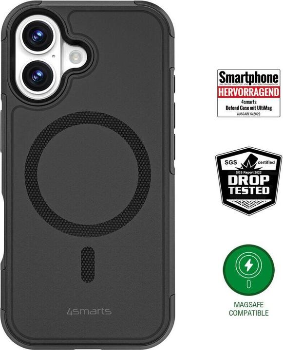 Image du produit 4smarts Defend, Coque, Apple, iPhone 17, 16 cm (6.3"), Noir (Apple iPhone 17)