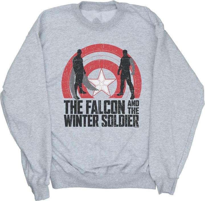 Image du produit - Sweat THE FALCON AND THE WINTER SOLDIER SHIELD SILHOUETTES - Femme (XXL)