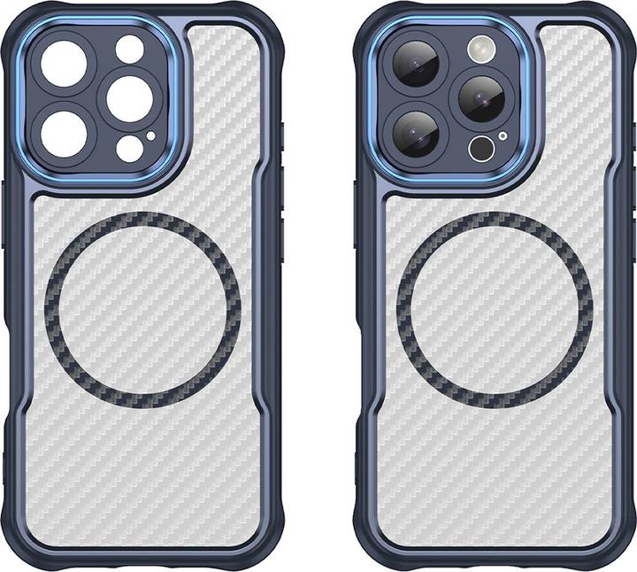 Actual product image Hurtel Leading Series MagSafe Silicone Case for iPhone 16 Pro - Blue (Apple iPhone 16 Pro)