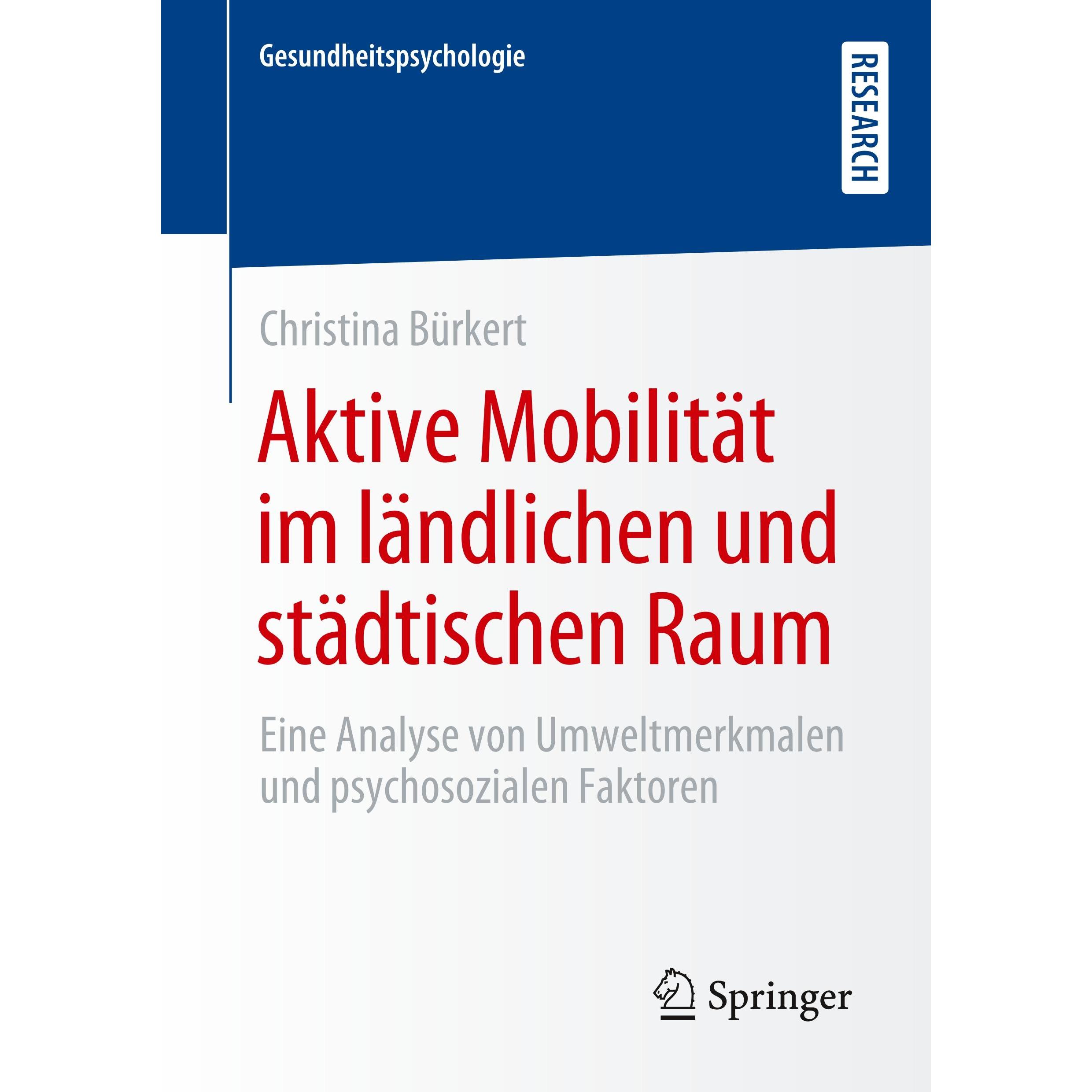 Aktive Mobilität im ländlichen und städtischen Raum, Fachbücher von Christina Bürkert