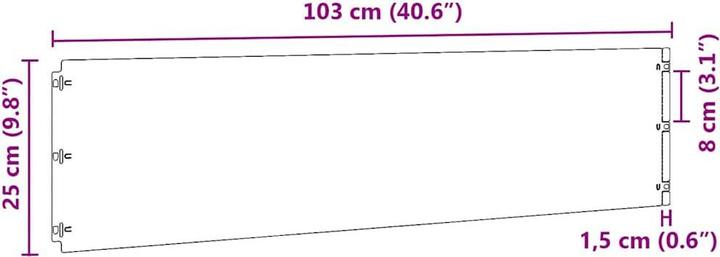 Produktbild vidaXL Rasenkante (103 cm)