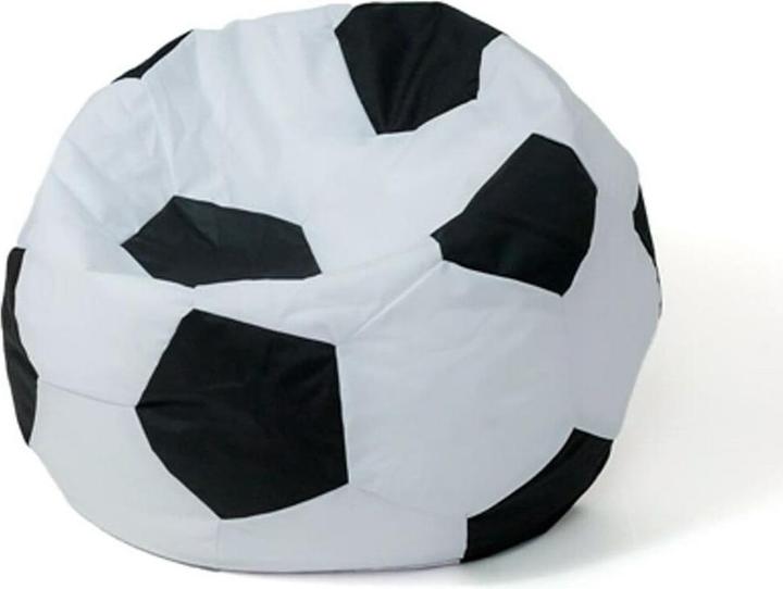 Go Gift Sako Tasche pouffe Ball weiss-schwarz XXL 140 cm