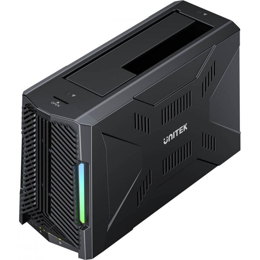 Unitek USB4 M.2 SSD Dockingstation / Klonstation mit 4 Einschüben (USB-C), Docking station + Hub USB