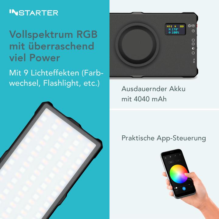 Produktbild Wiltec Spectar RGB M-Pocket LED 0.7 (Studioleuchte, Videoleuchte)