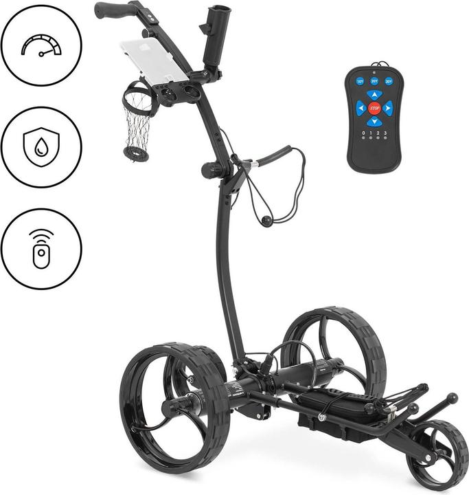 Immagine prodotto Uniprodo Carrello da golf elettrico - Pieghevole - Telecomando - 20 kg - Alluminio