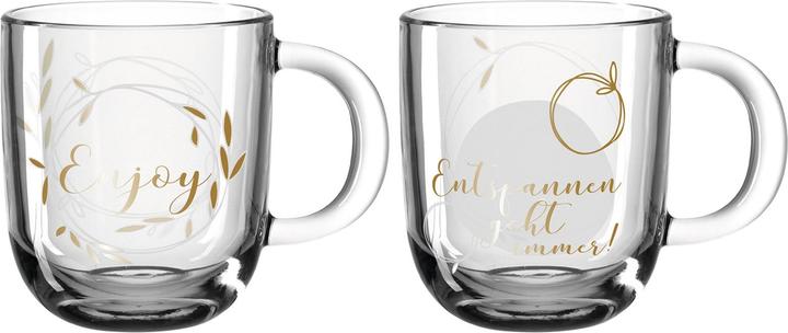 Leonardo Tasse Presente Entspannen 400 ml, 2 Stück, Transparent (400 ml, 2x)