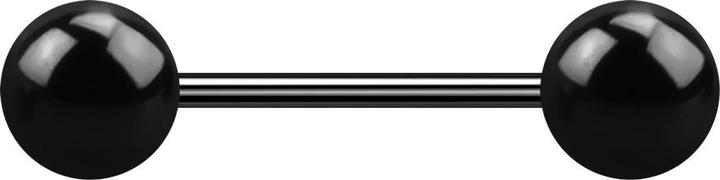 Immagine prodotto Star Piercing Micro bilanciere nero con due palline (senza ottone, Acciaio chirurgico 316L)