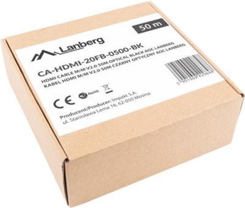 Immagine prodotto Lanberg CA-HDMI-20FB-0500-BK Cavo HDMI HDMI tipo A (standard) (50 m)