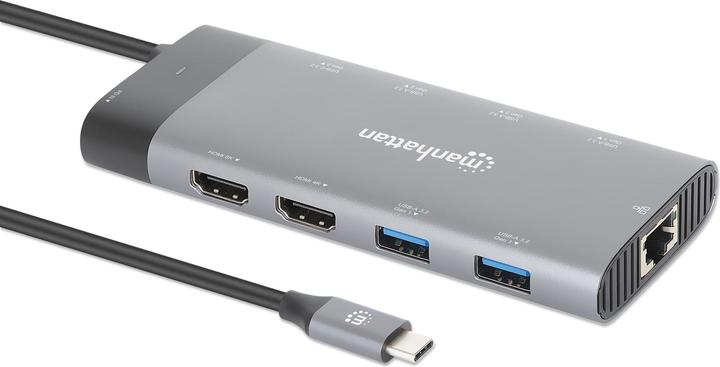 Actual product image Manhattan USB-C Hub (USB-C, 10 ports)