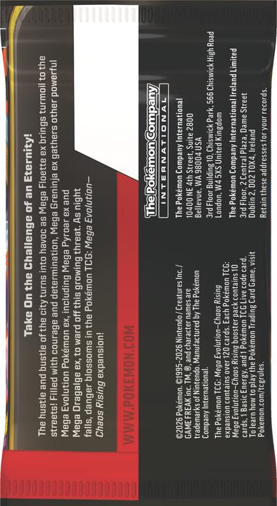 Produktbild Pokémon - ME04 Chaos Rising Booster Display - EN (Englisch, Booster Display)