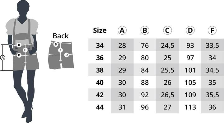 Produktbild tectake Lederhose Josie (42)