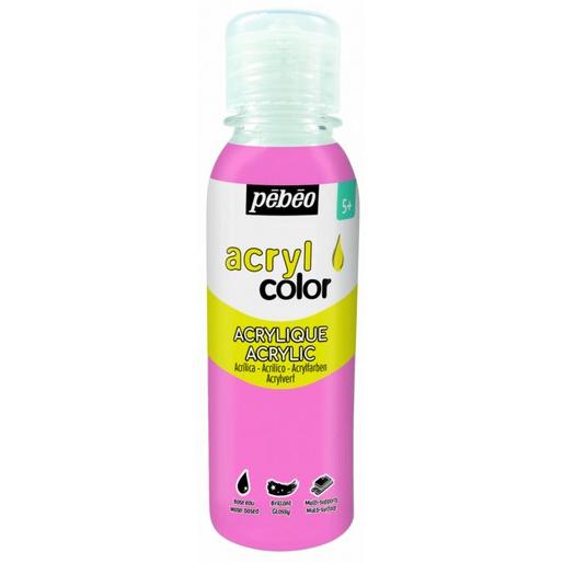 Pebeo, Künstlerfarbe + Bastelfarbe, Acrylcolor (Kraftrosa, 150 ml)