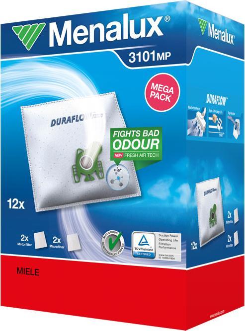 Actual product image Menalux 3101MP Vacuum cleaner bag (12x)