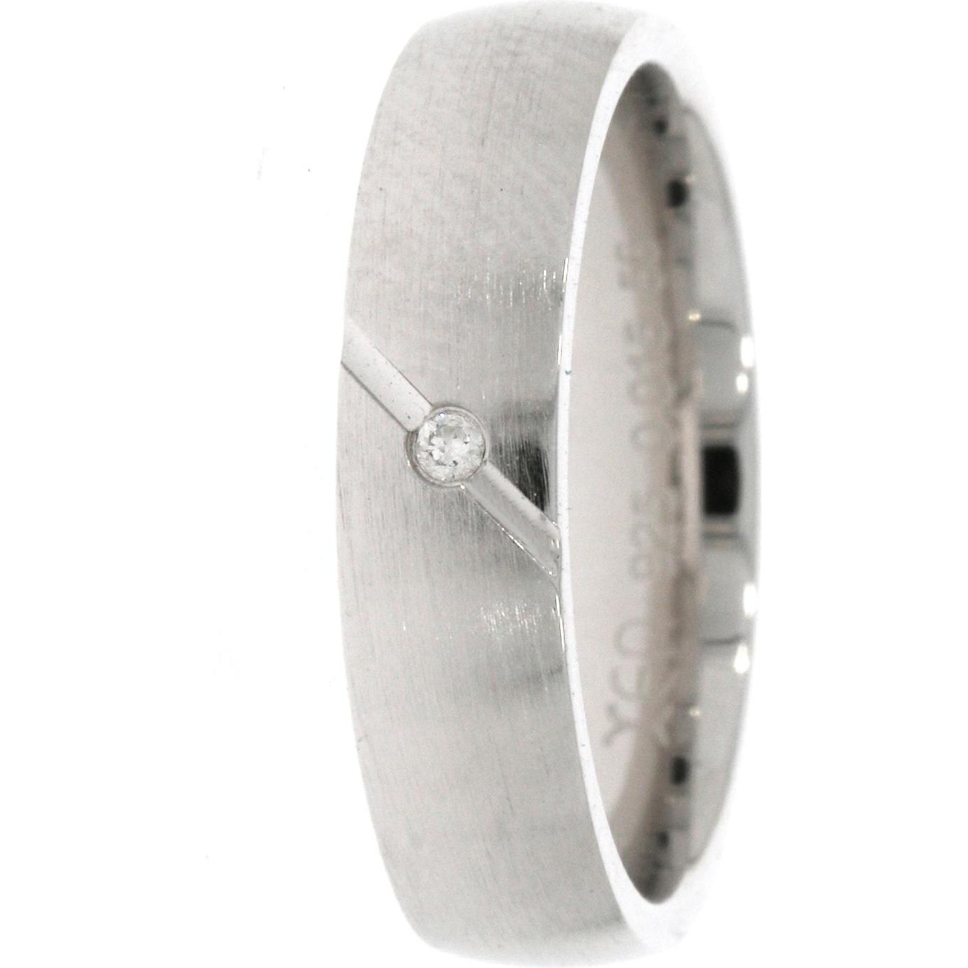 Xen, Ring, Bandring mit Diamant ca. 0,015 ct., (60, 925 Silber)