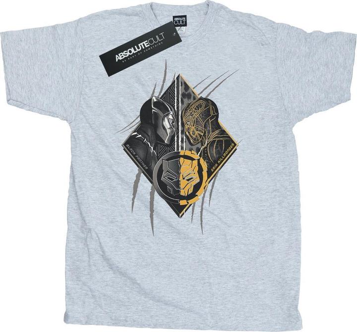 Actual product image Mens Black Panther Vs Killmonger T-Shirt (M)