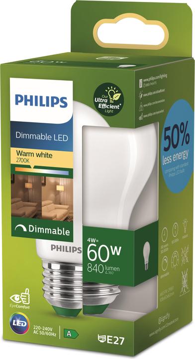 Immagine prodotto Philips Ultra Efficient (E27, 4 W, 840 lm, 1 x, A)