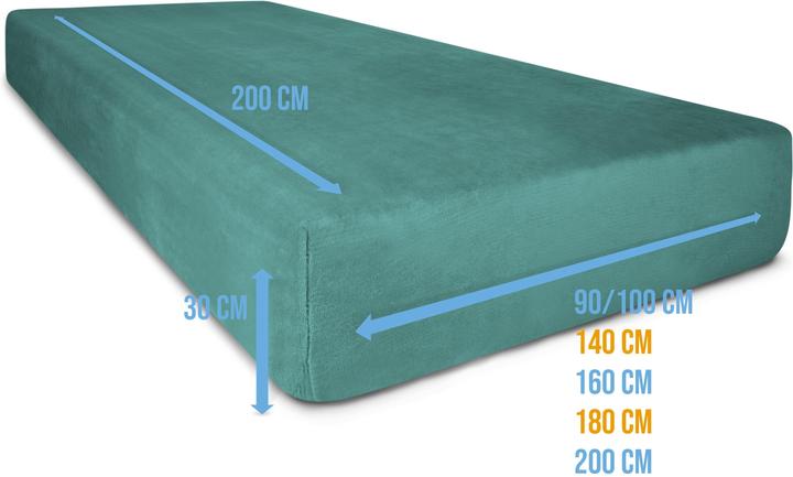 Image du produit Aspero 2 draps-housses en flanelle PERPIGNAN (180 x 200 cm)