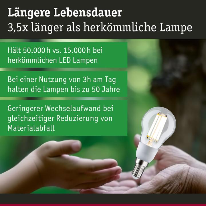 Produktbild Paulmann Tropfen Eco-Line Filament (E14, 2.50 W, 525 lm, 1 x, A)