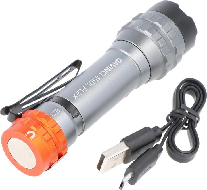 Actual product image Nebo DAVINCI 450L FLEX LED-Taschenlampe (10.90 cm, 450 lm)