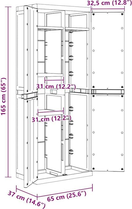 Immagine prodotto vidaXL Gartenschrank