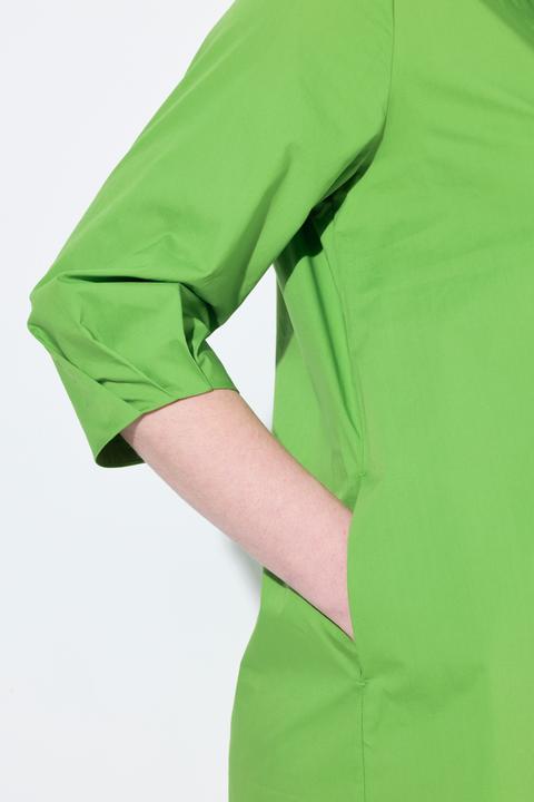 Actual product image Ulla Popken Paper Touch 3/4 Sleeve Collared Dress (60)