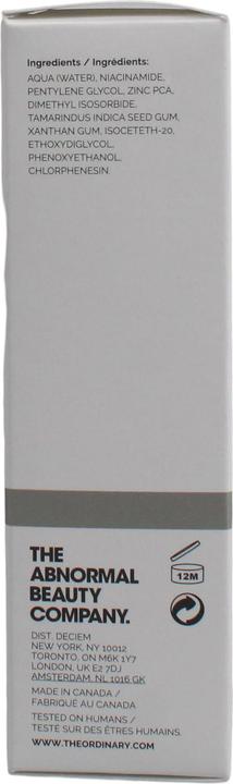 Actual product image The Ordinary Niacinamide 10% + Zinc 1% (30 ml)