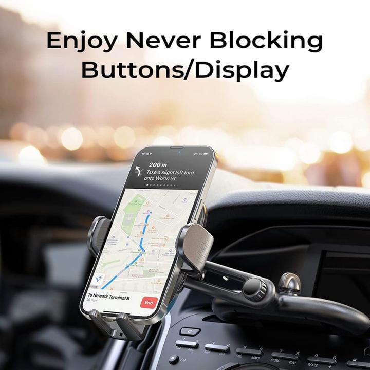 Actual product image Lisen Car Holder 2in1, 4.7inch - 7.2inch, Black