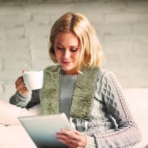 Actual product image Sensly micro wavy ceramic beads necklace