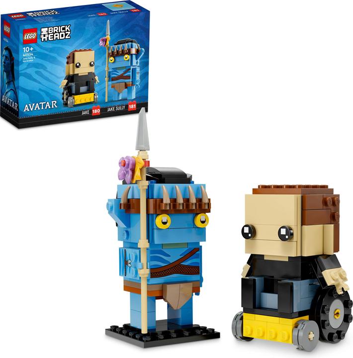 Actual product image LEGO BrickHeadz Jake Sully and His Avatar 40554 (40554, LEGO Brickheadz, LEGO Rare Sets)