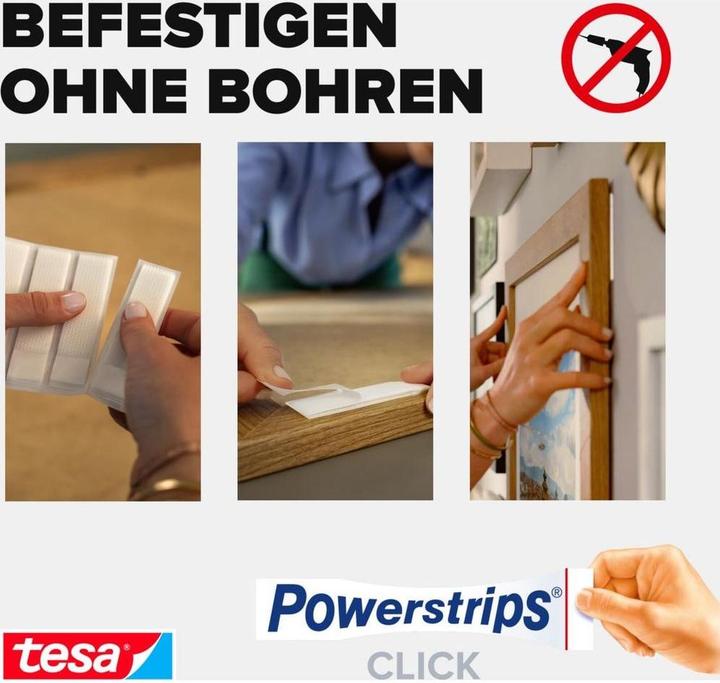 Produktbild tesa Powerstrips Klett-Klebepads (120 mm, 5.40 kg)