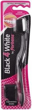 Forhans Black 4White Toothbrush with Activated Charcoal Particles