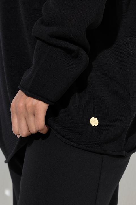 Produktbild Ulla Popken Pullover, Rollkanten, Boxy, Stehkragen, Langarm (60)