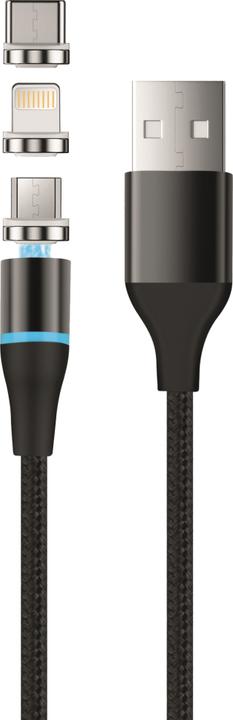 Immagine prodotto Setty magnetic cable DT 3in1 2,5A 1,0 m KBM-01 black JO (1 m)