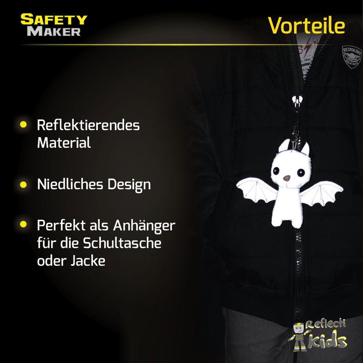 Produktbild SafetyMaker Soft Anhänger Batty reflektierend