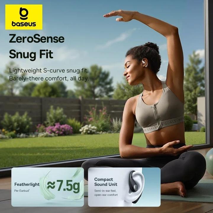 Image du produit Baseus Eli Sport 2 Open-Ear TWS Starlight Off-White (45 h, Sans fil)